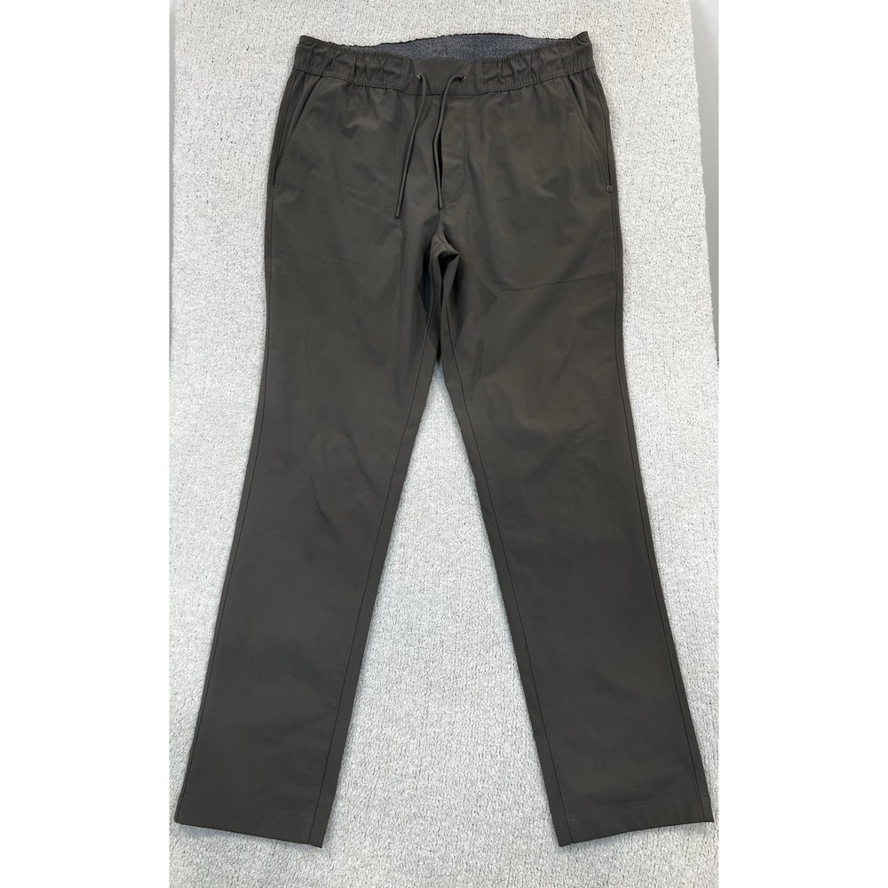 Vuori Tech Active Trousers Size L Dark Grey Fleet Tapered Pants VW463 EUC⁠